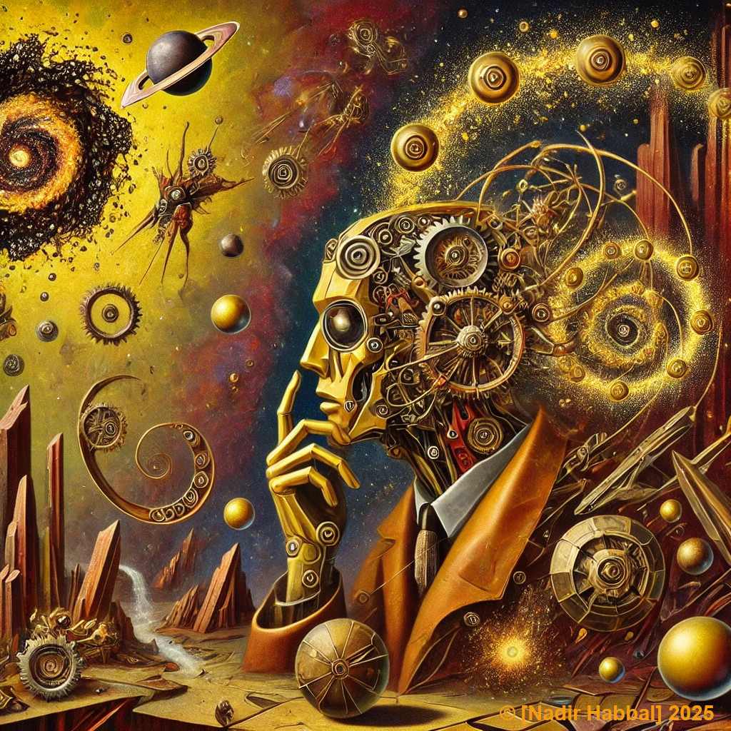 Dadaismus-Stil-Mechanische Kosmologie des Absurden